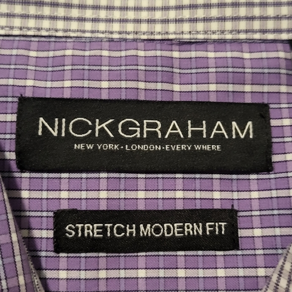Brand New 17-17.5 Nick Graham Dress Shirt - Picture 2 of 4